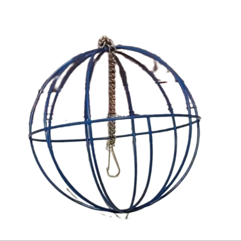 Pets hanging hay ball